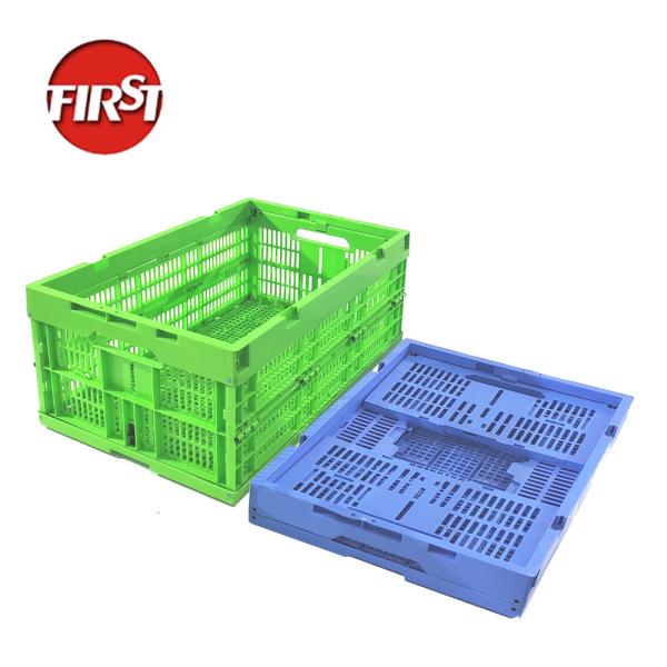 Warehouse Logistics Custom Foldable Plastic Crates ，Heavy Duty PP Collapsible Storage Containers