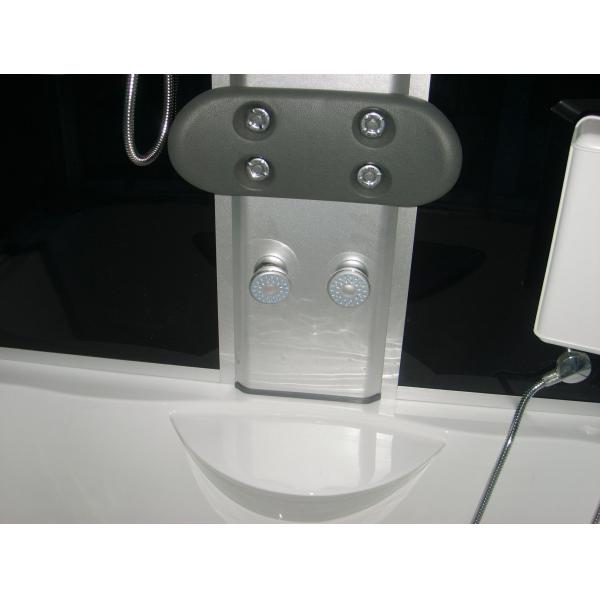 rectangular steam shower room with jacuzzi