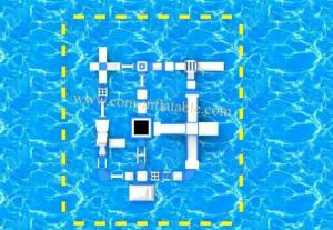 Wholesale water park games mini water park giant inflatable floating water park inflatable water park games from china suppliers