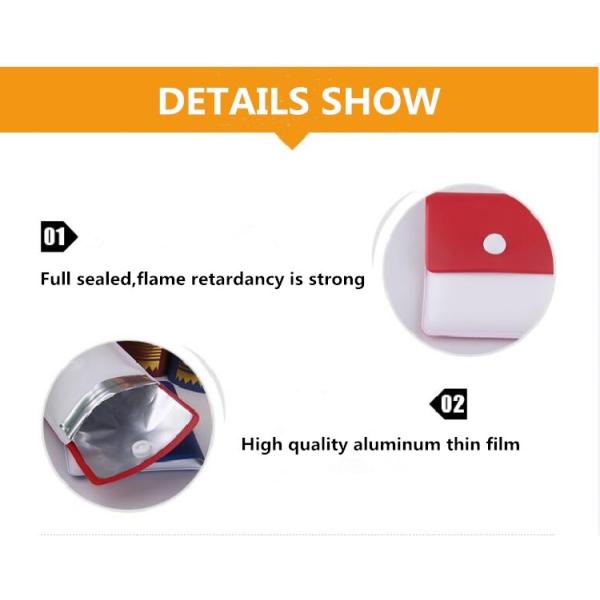 Compact Fireproof Portable Pocket Ashtray Ash Pouch 75*83mm