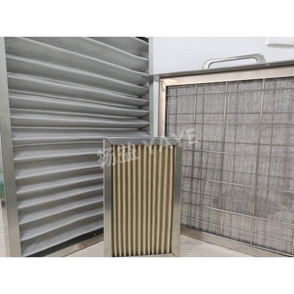 Stainless Pleated Pre Filter G3 Hepa Filter High Temperature