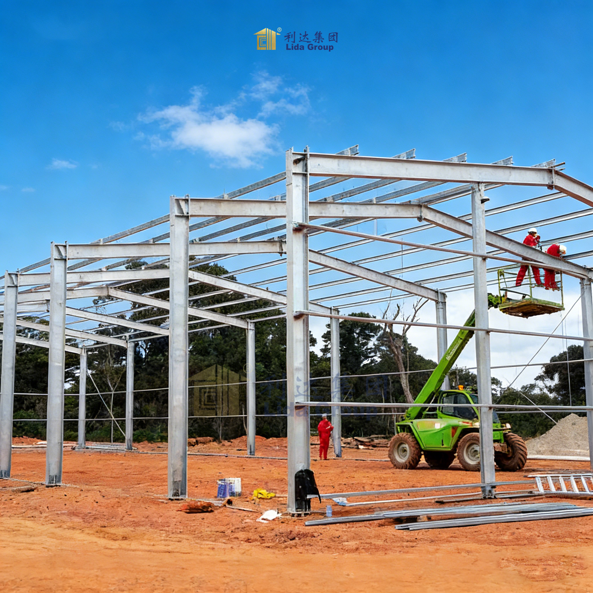 Global Projects Light Steel Structure Camp Q235B Q345B Steel Light Frame Construction