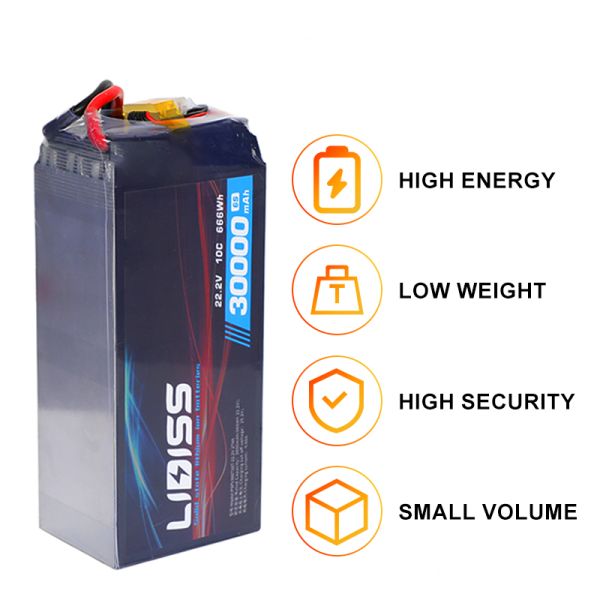 Semi Solid State Battery 6S 666Wh 22.2V 30Ah 10C Solid State Battery Pack Superior Thermal Stability Long Service Life
