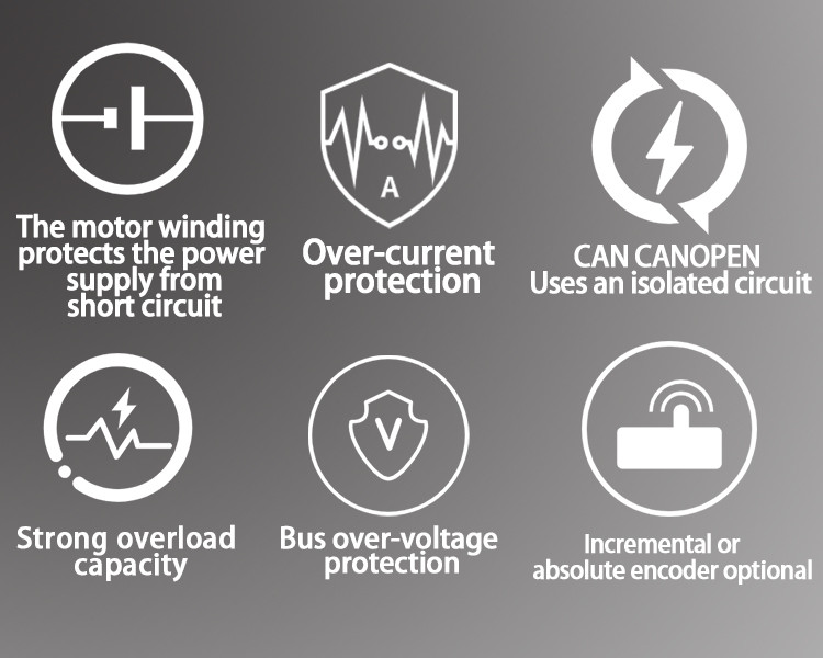 48V Low‑Voltage Servo Driver RS485 CANopen Optional EtherCAT AGV Mobile Robot Servo Controller