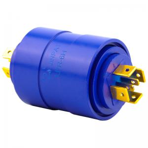 China 380v Pin Industrial Slip Ring Gold Plated Pin 4 Circuit 15A IP40 Slip Ring Produce on sale