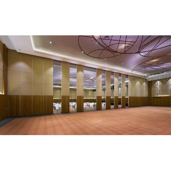 Acoustic Operable Sliding Foldable Partition Wall Panels MDF Laminate Finish
