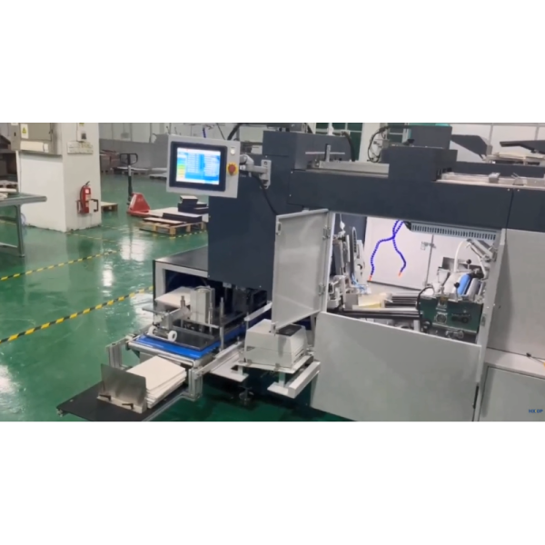 HX3000B Automatic Lay Flat Binding Machine Code Scanning Jobs Changeover For Children Board Books System