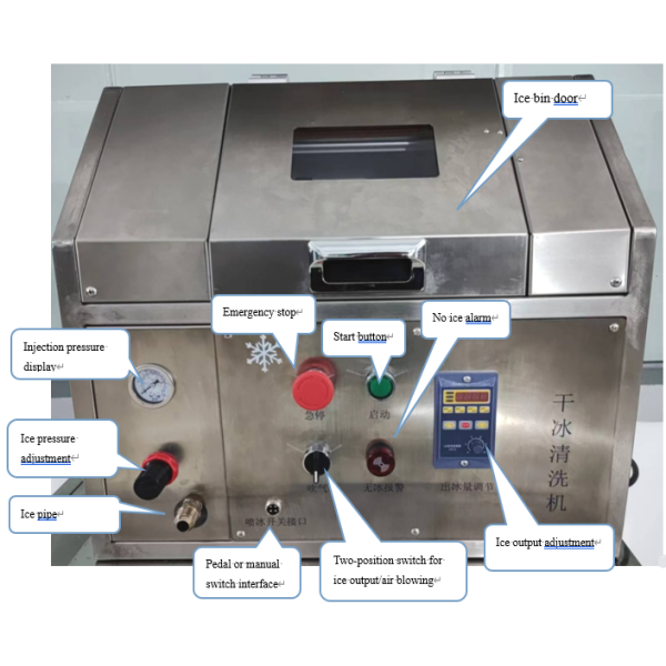 Commercial Use Mold Mould PCB PCBA Circuit Board Dry Ice Cleaning Machine