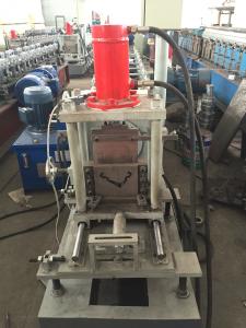 China 0.8mm Cold Rolled Sheet ' V ' Strut Stiffener Custom Roll Forming Machine For Shutter Door on sale