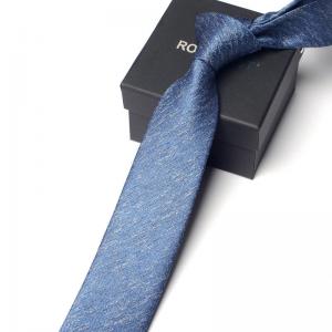 Wholesale Solid Mens Skinny Ties for Wedding Suits Woven Silk Ties in Sophisticated Gift Box from china suppliers