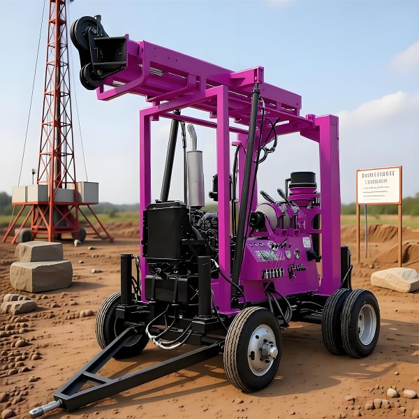 Hydraulic Core Drilling Rig Geological Mobile Drilling Rig High Efficiency Rotary Core Drilling Machine