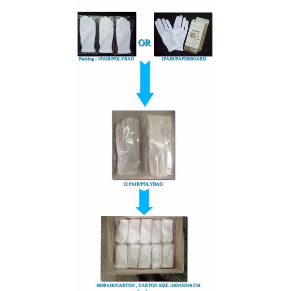 Night Sleep Cotton Moisturizing Gloves 145gsm Fabric Delicate Design
