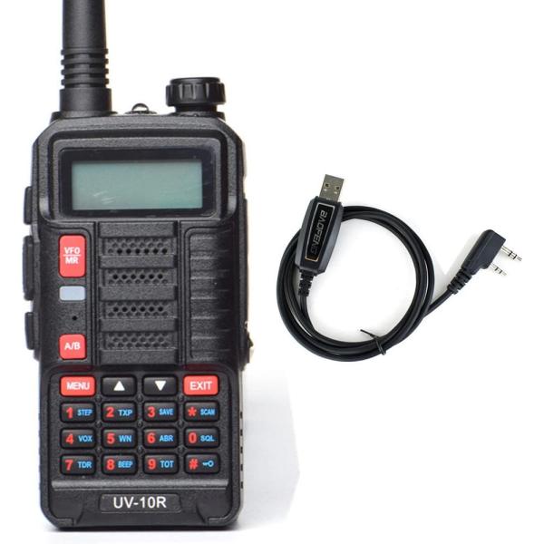 BF-UV10R Walkie-Talkie with 4800mAh Battery IP54 Waterproof and 10W High Power Two Way Radio