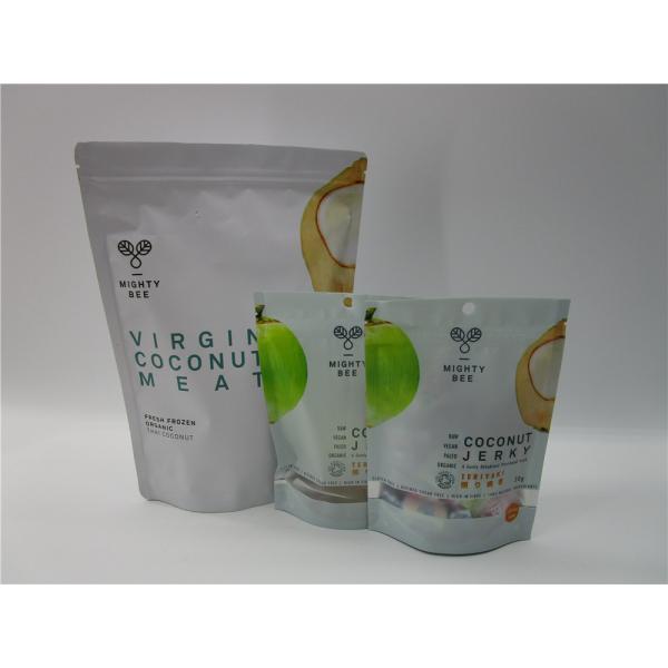 Self Standing aluminum foil zip lock bag Coffee Bean Packaging With Valve