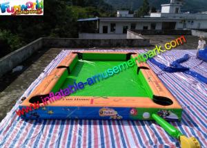 China Double Stitch Inflatable Games Rentals Snooker Field With Full Printing on sale