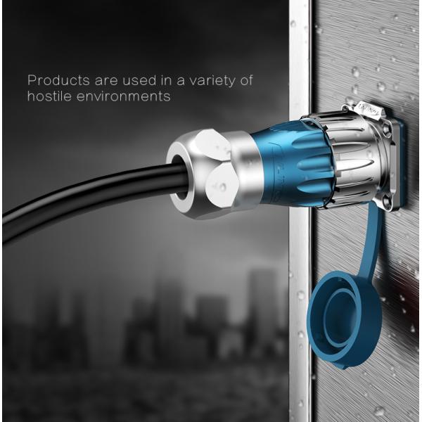 CNLINKO Usb Cable Connector Panel Mount Plug Socket With Dust Cover Ip67 Waterproof Rugged Usb Connector