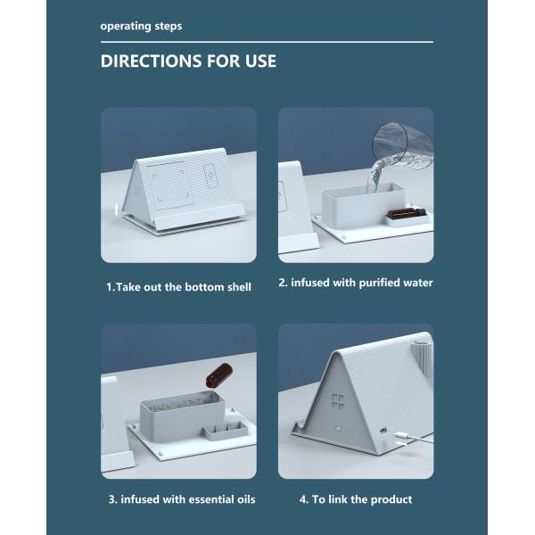3 In 1 Multifunction Wireless Charger humidifier aroma diffuser 15W 9V