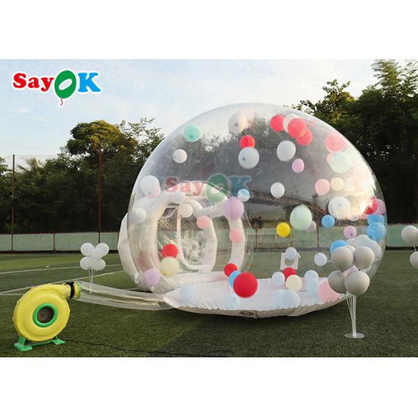 0.6mm PVC Bubble Bounce House Room Inflatable Clear Domes Customize