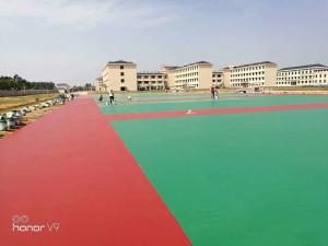 China Anti Slip Polyurethane Sports Flooring / Waterproof Sport Court Flooring on sale
