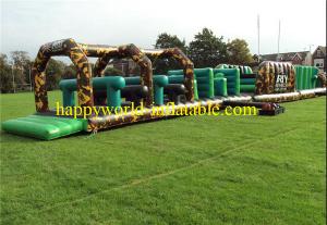 Jungle themed inflatable obstacle course , inflatable playground balloon