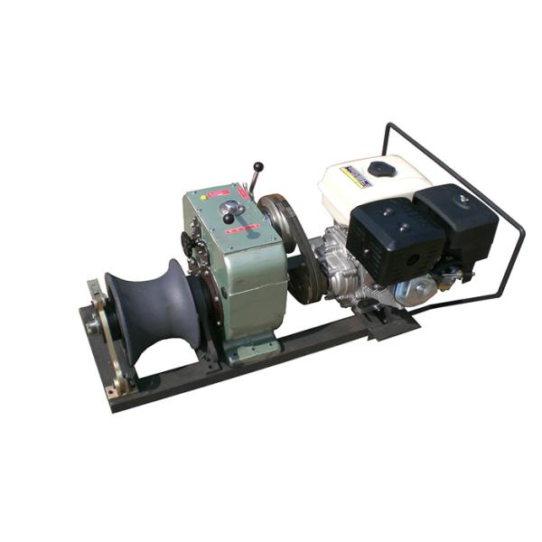 5 Ton Capacity Gasoline Engine Powered Portable Cable Winch for Heavy-Duty Cable Pulling