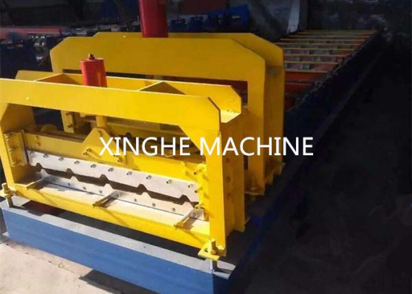 Industrial Aluminum Step Tile Roll Forming Machine With Metal Slitter Machine