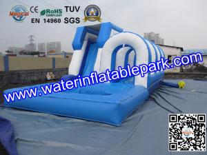Wholesale Commercial Inflatable Pool Slides For Kids , Inflatable Slip Slide from china suppliers