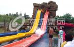 Theme Park Fiberglass Water Slides , Plastic Custom Combined Water raft Slides
