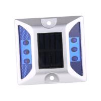 Waterproof 5000mcd 115mm Solar LED Road Studs , Blue Cats Eye Road for sale