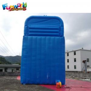 Wholesale Blue Color Outdoor Inflatable Water Slides With Swimming Pool TUV ROHS EN71 from china suppliers