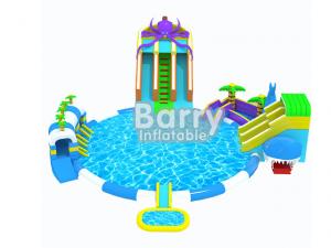 Wholesale Commercial Grade Kids Octopus Inflatable Water Parks , Inflatable Slide Park For Fun from china suppliers