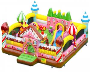 Wholesale Candy House Indoor Bouncy Castle Playground Combo Games Commercial Grade from china suppliers