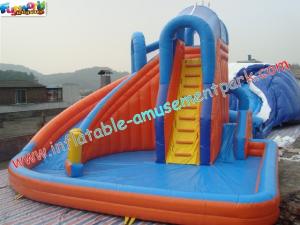 Wholesale Customized Waterproof Outdoor Inflatable Water Slides , Children Inflatable Water Pool Slide from china suppliers