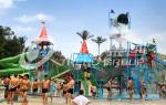 Commercial Medium Water House Aqua Playground Platform With Water Slide for