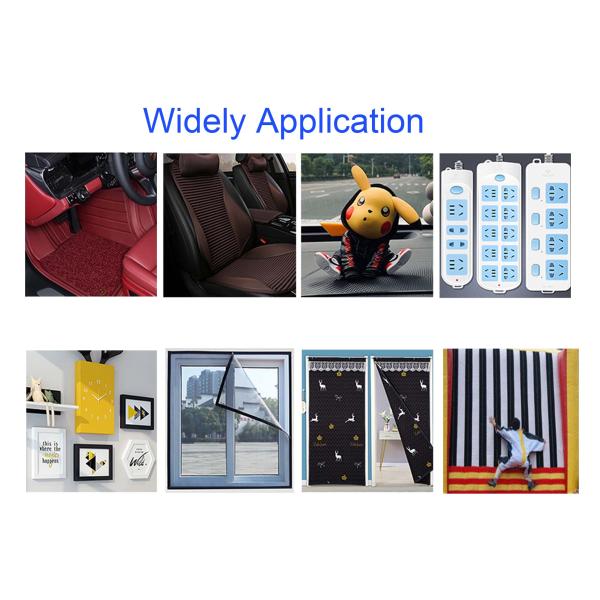 DANSKY Custom Adhesive Hook and Loop Fastener Tape Strong Sticky Adhesive Back Glue Hook and Loop