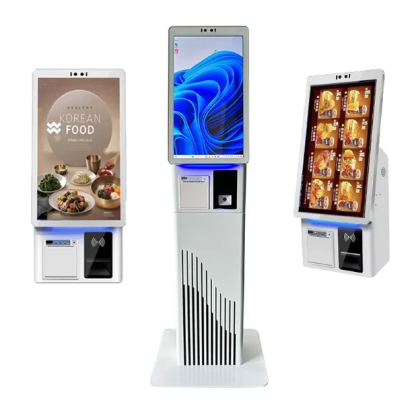 Interactive Touch Screen Self Ordering Payment Kiosk Indoor Android POS Printer Floor-Standing Information Menu Ordering Kiosk