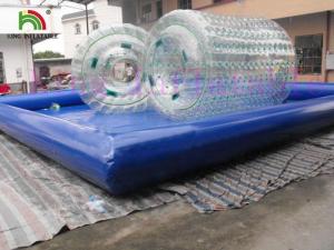 China Transparent Inflatable Water PVC Rolling Toy For Sea / Lake / Swimming Pools on sale