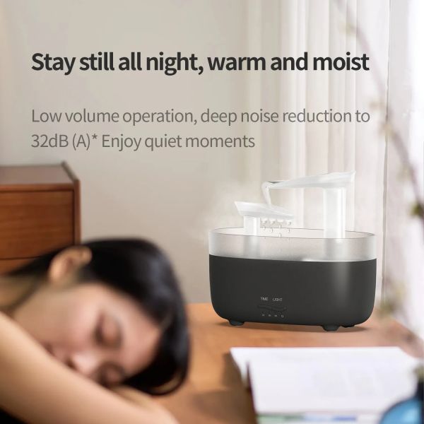 Desktop Rain Drop USB Humidifier Aromatherapy Aroma Diffuser Machine With Timing Function