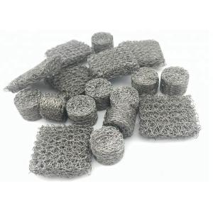 China Compressed Knitted Wire Mesh Multifunctional Flatten Type / Ginning Type on sale