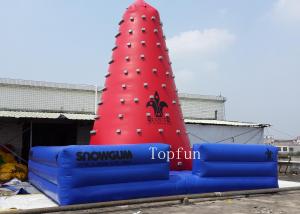 Wholesale Exciting Outdoor Inflatable Sports Games , Red Inflatable Climbing Wall OEM & ODM from china suppliers