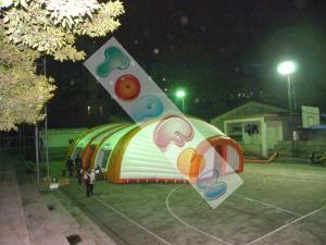 China 18m Large PVC Inflatable Event Tent / Dome Tent For Warehouse , Office , Meeting room on sale