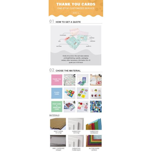 Custom Logo Paper Greeting Cards Offset Printing Invitation Greeting Cards
