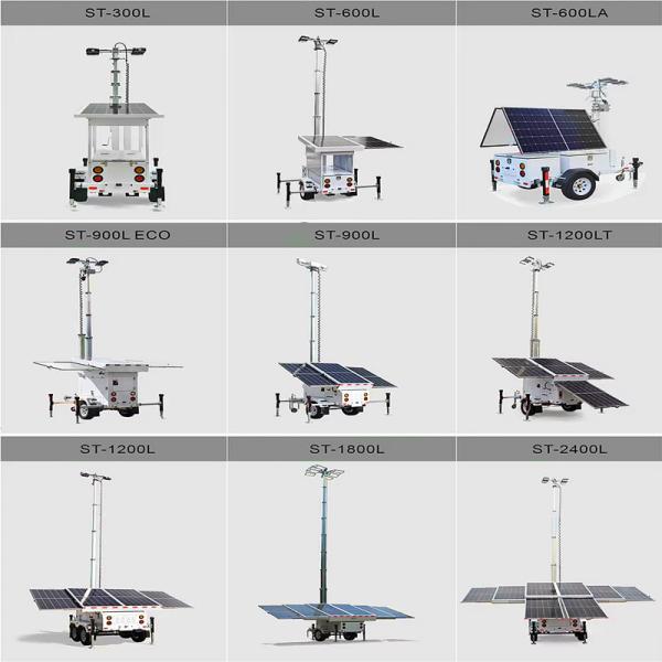 Construction Light Towers LED Light Tower Infrastructure Support Mobile Solar Light Tower