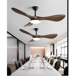 China American Retro Solid Wood 42 Inch 3 Blade Ceiling Fan With High Wind Power for sale