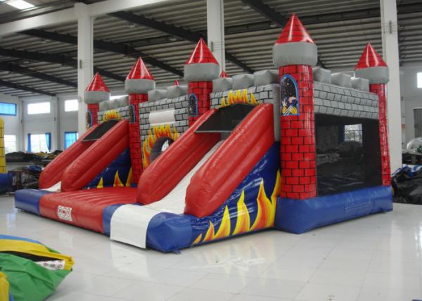 Quality New Inflatable volcano bouncy castle full printing inflatable jumping castle combo beautiful color inflatable jump for sale