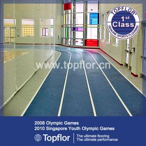 China Indoor Rubber sports flooring for running track on sale
