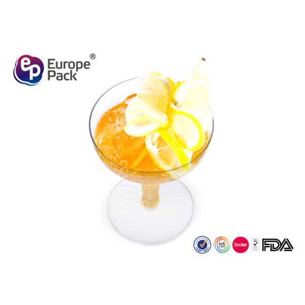 Recycled Plastic Champagne Glasses