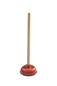 China Heavy Duty Force Cup Rubber Small Toilet Plunger Long Wooden Handle Toilet Choke Pump on sale