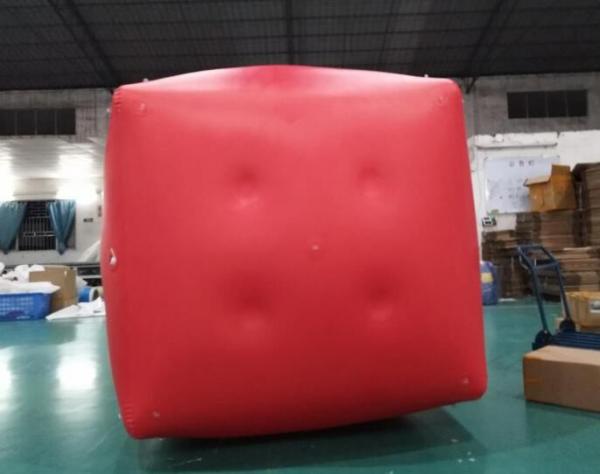 Quality Military Inflatable Swim Buoys Gunnery Practice Square Shaped Red Color for sale
