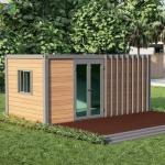 3D Modeling Prefab Modular Container House Aluminum Alloy Window